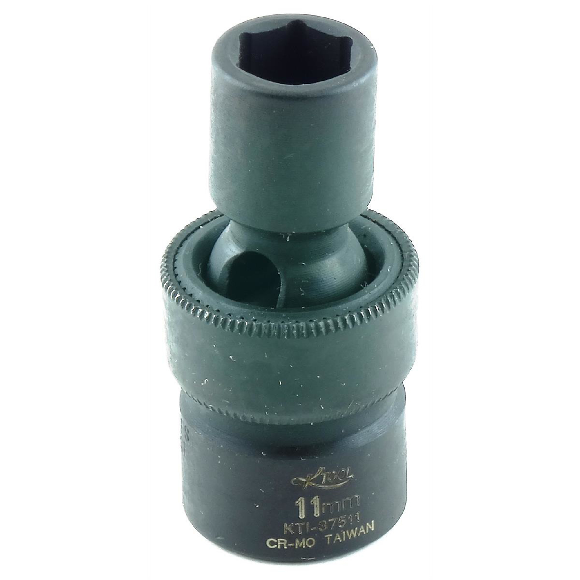 K Tool International 11mm Universal Impact Socket — 3/8in. Drive, 6-Point, Chrome-Moly Steel, Model# KTI37511